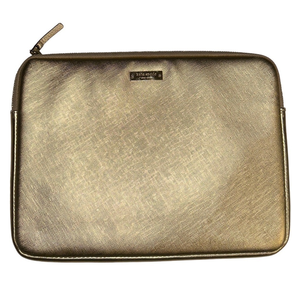 🏆💛♠️  GUC Kate Spade Tablet/ small laptop📱💻 Sleeve​ gold 12”x9” small
